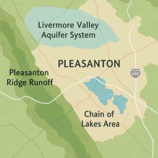 Pleasanton geological map for well drilling